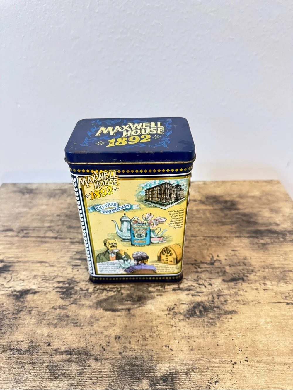Maxwell House 1892 Coffee Tin Canister | 100th Anniversary